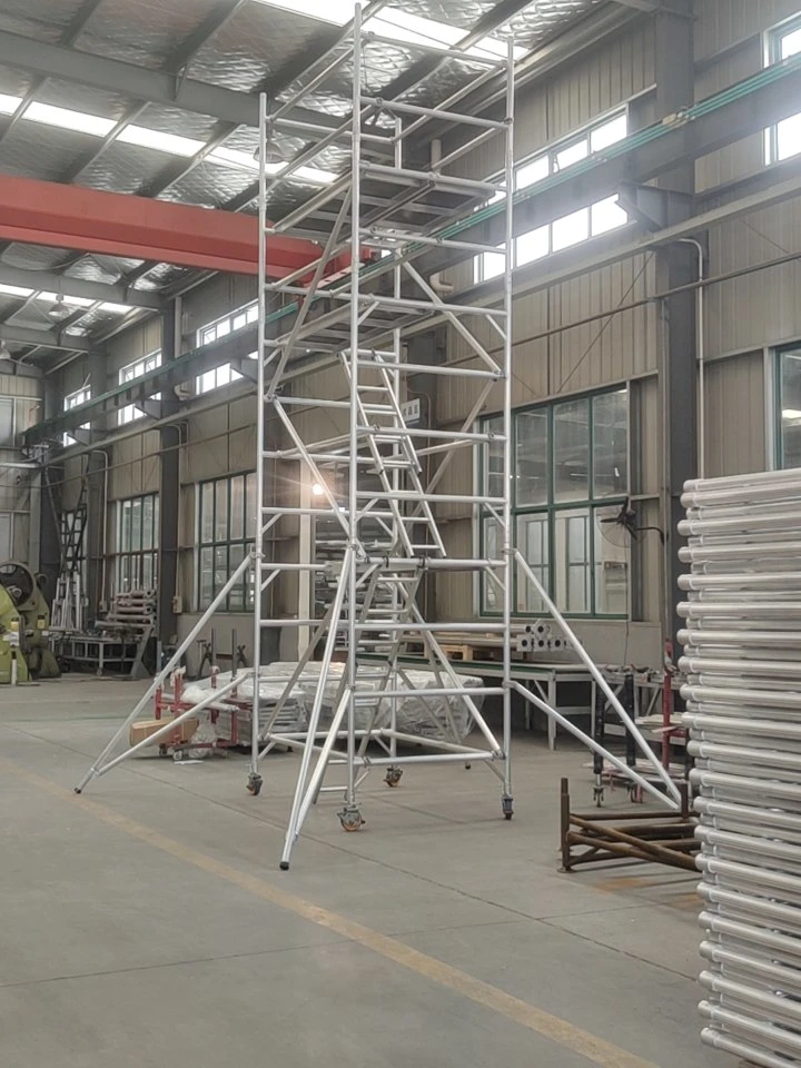 Building Aluminum Ladder Mobile Scaffold