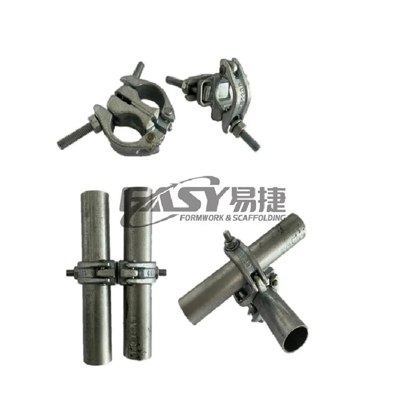 Easy Scaffold BS1139 En74 JIS Drop Forged Pressed Q235 Steel Scaffolding Double Fix Swivel Sleeve Beam 48/60mm Scaffolding Coupler