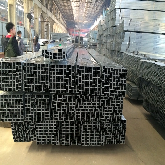 Mild Carbon Low Carbon Square Galvanized Structural ERW Rectangular Steel Pipe