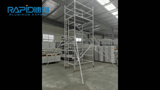 Bau Aluminium Mobile Tower System Plank Frame Steps Set Gerüst