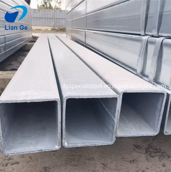 Tubo strutturale quadrato rotondo senza cuciture Liange Sch40 Sch80 zincato Gi zincato a parete spessa